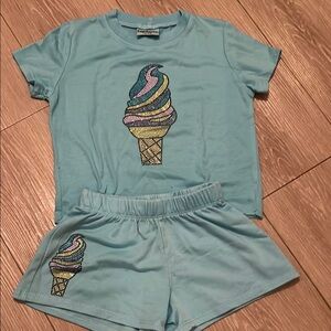 FireHouse Graphic Blue Girls Set